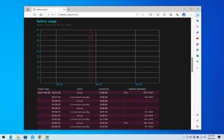 Windows 10 battery report