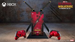 The Deadpool and Wolverine special edition Xbox Series X and controller