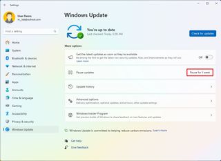 Windows 11 disable automatic updates temporarily